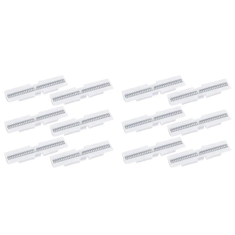 A84X-12 Pcs Bi-Fold Door Slide Guide,Bifold Door Spring Slide Rail,Bifold Closet Door Slide Guide For Top Mount Protect Track
