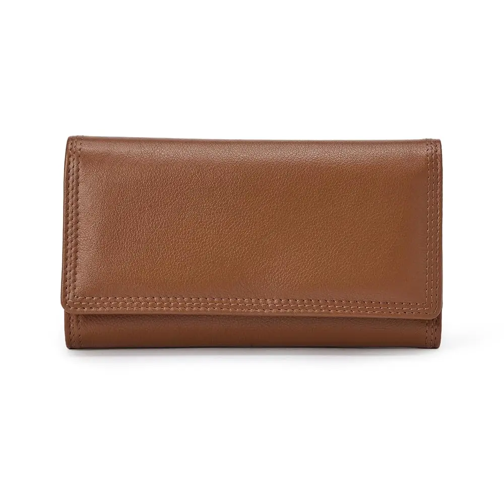 

Free ShippingWomen's Long Flap Continental Leather Wallet