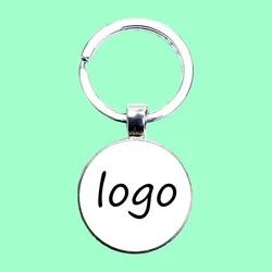 DIY custom color pendant keychain, custom personalized logo keychain, custom black and white photo keychain