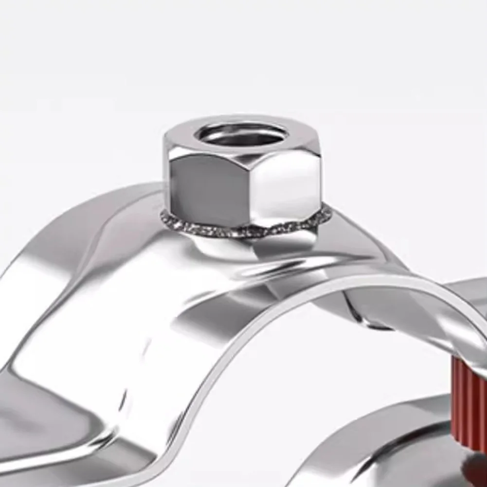 

2 Pieces Adjustable 25-28mm Pipe Clamp Kit with Wrench for Fixing Sinking Office Chairs and Cylinder Stabilization