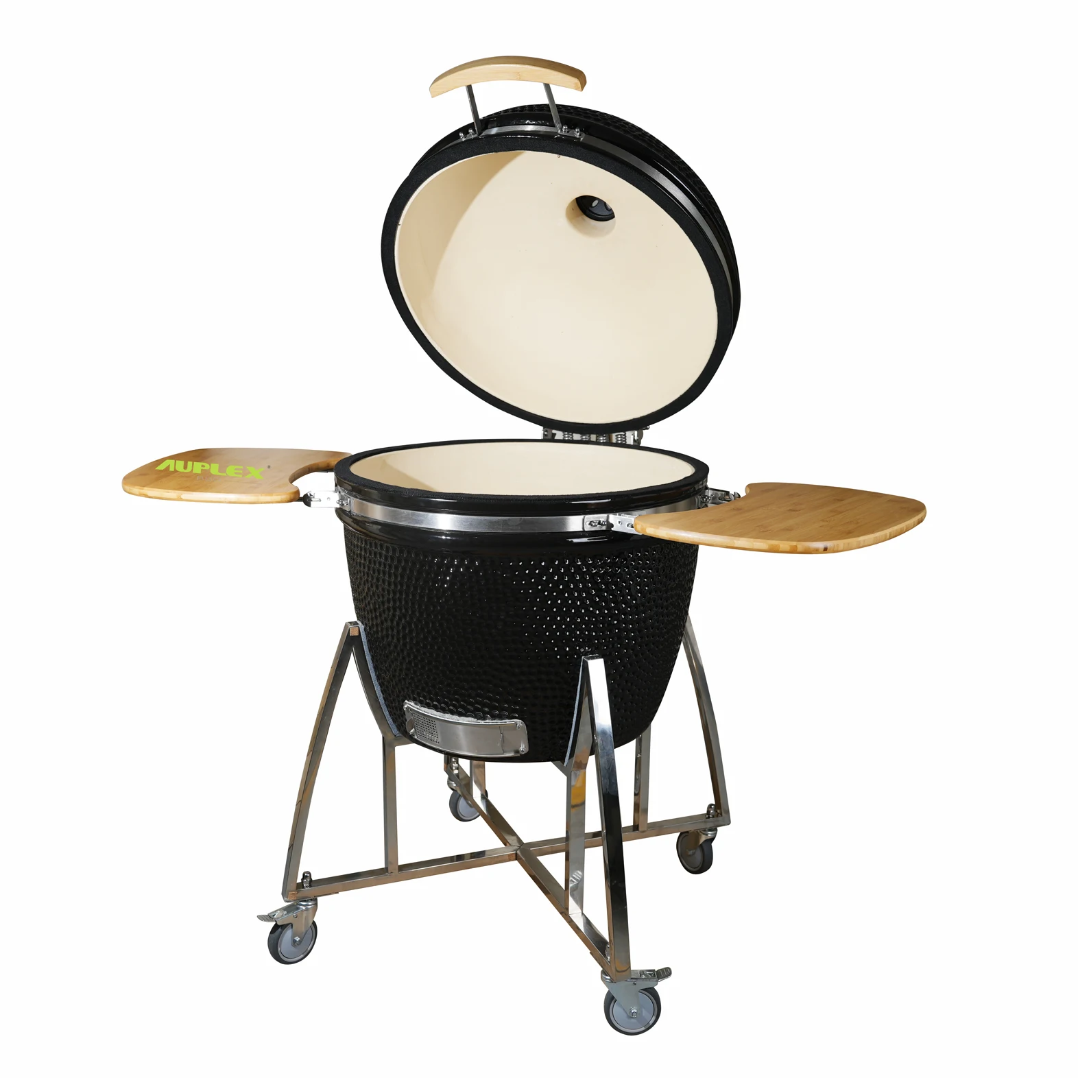 

Auplex Ceramic Adjustable Outdoor Asadores Charcoal Browning Grill Baking Kitchens Parties Kamado Grill 29 Inch BBQ