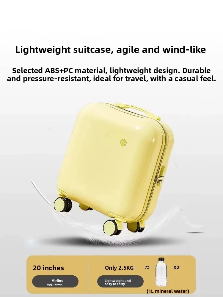 

Faionable 20 Inch Lage Suitcase for Men And Women Lightweight Carry on Bag with Silent Wheels ort Trip Suitcase