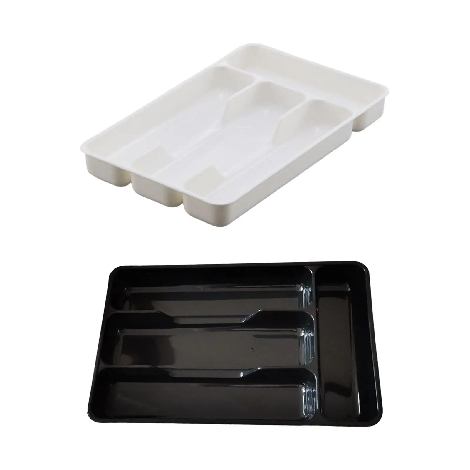 Cutlery Tray Accs Multifunction Organizer Tools Durable with 4 Grids for Office Tableware Stationery Silverware Kitchen Utensils