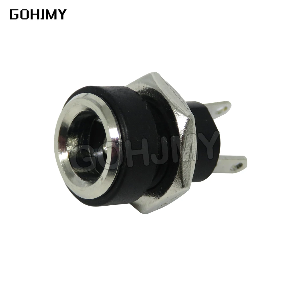 10PCS DC-022B 5.5x2.1mm 5.5 X 2.1mm 1.3 Female DC Power adapter dc jack connector DC022B DC power plug male 5.5*2.1mm 5.5*2.5 mm