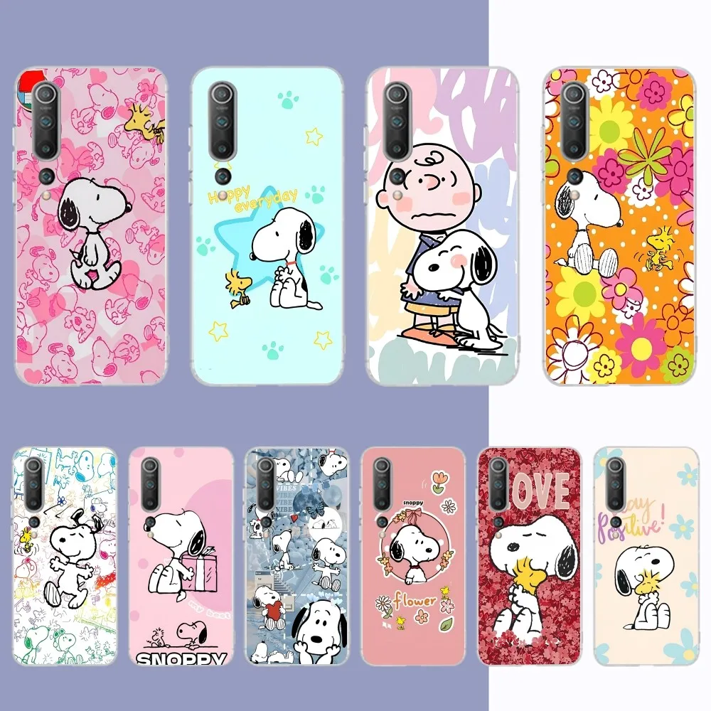 

Cartoon S-Snoopys-Dog Mousepad for Samsung S21 A10 for Redmi Note 7 9 for Huawei P30Pro Honor 8X 10i Cover