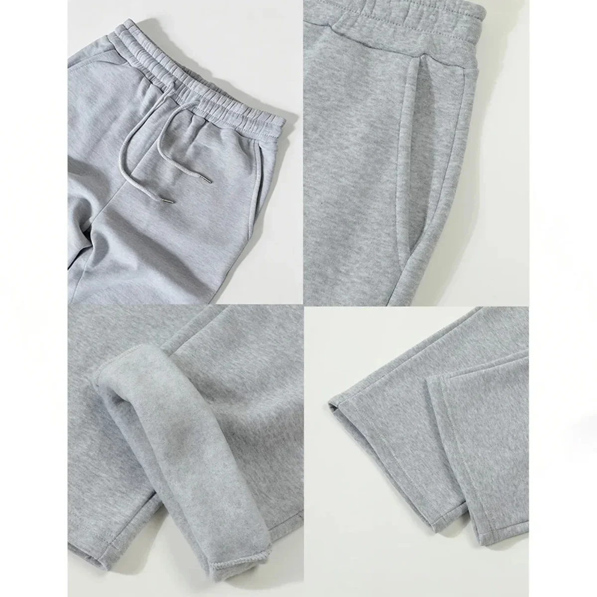 Straight Leg Sweatpants For Women Joggers True To Size Fleece Casual Streetwear Spring Autumn Trousers basics Woman Pants Blank view 2