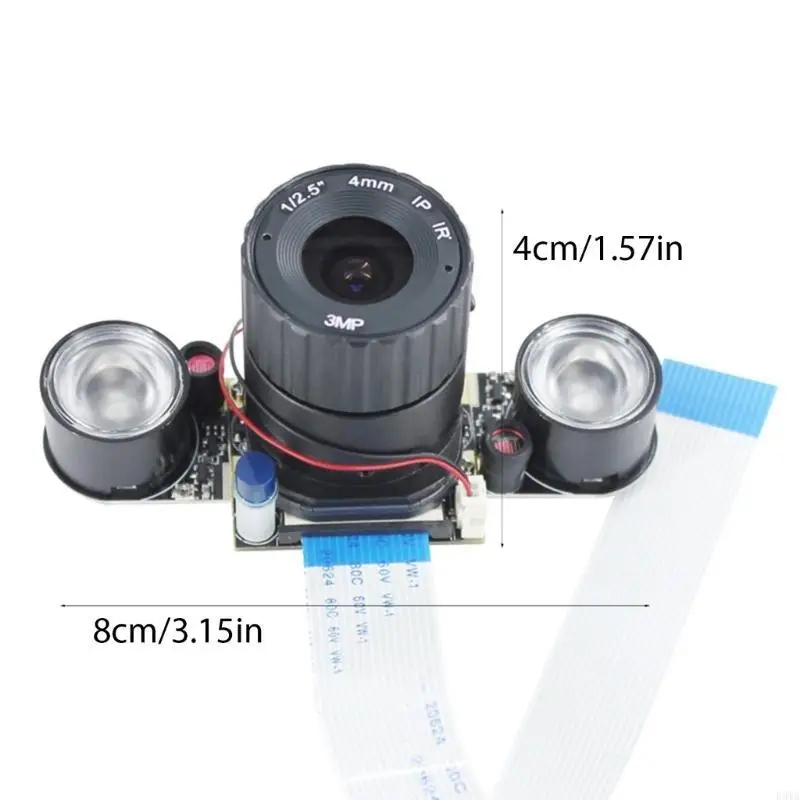 Webcam sensore F3MA per fotocamera Fisheye compatibile RPI 5MP Visualizzazione notturna automatica