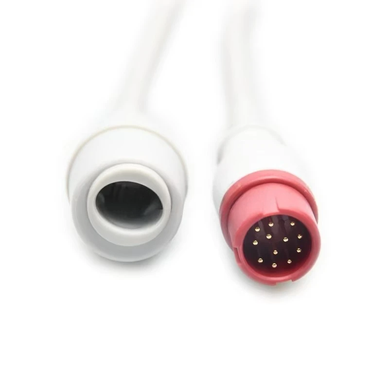 IBP 12-Pin Edwards Compatible Pressure Sensor Adapter Cable Compatible with Edwards Medical Supplies for Medicals Use