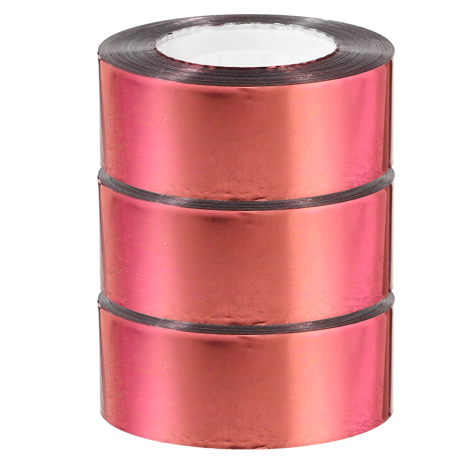

3 Rolls 2 4cmx80m Red Bird Repellent Ribbon Reflective Tape Garden Orchard PET Material Durable Scaring Outdoor