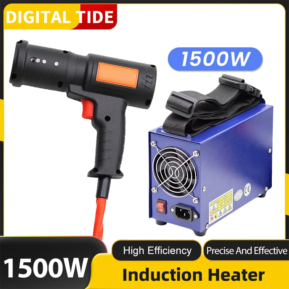 1500W/1800W Magnetisches Induktionsheizgerät-Set, Induktionsheizgerät, Autoreparaturwerkzeug, Handgehaltenes Magnetisches Heizgerät, Werkzeug zum Entfernen von Schrauben