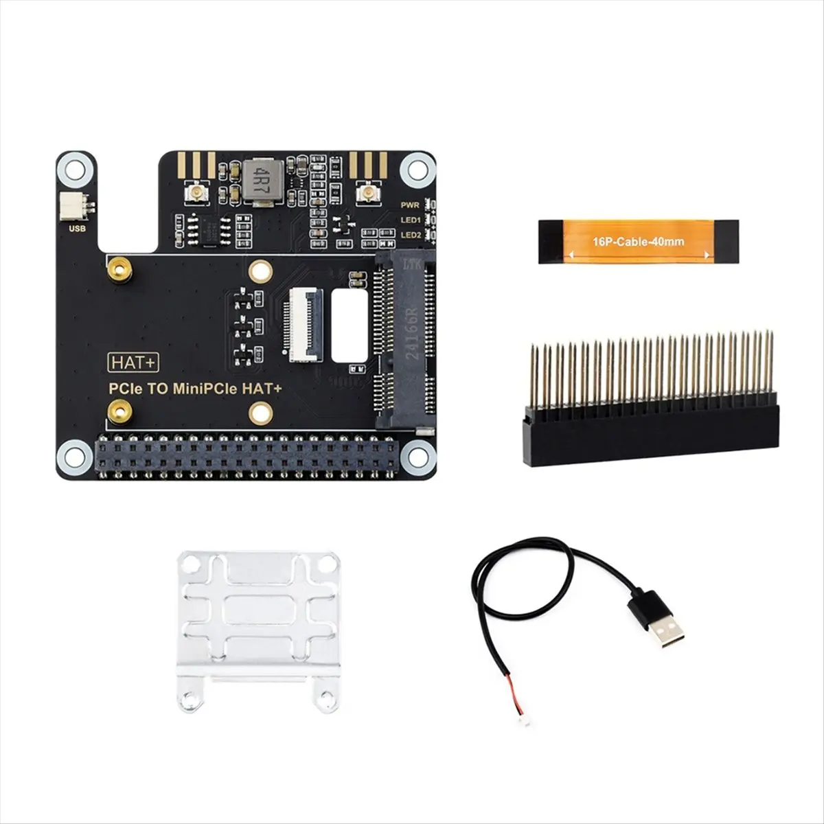 A40I PCIE to MiniPCIe HAT+ Adapter for 5 Support Wireless Network Card USB Bluetooth AI Module