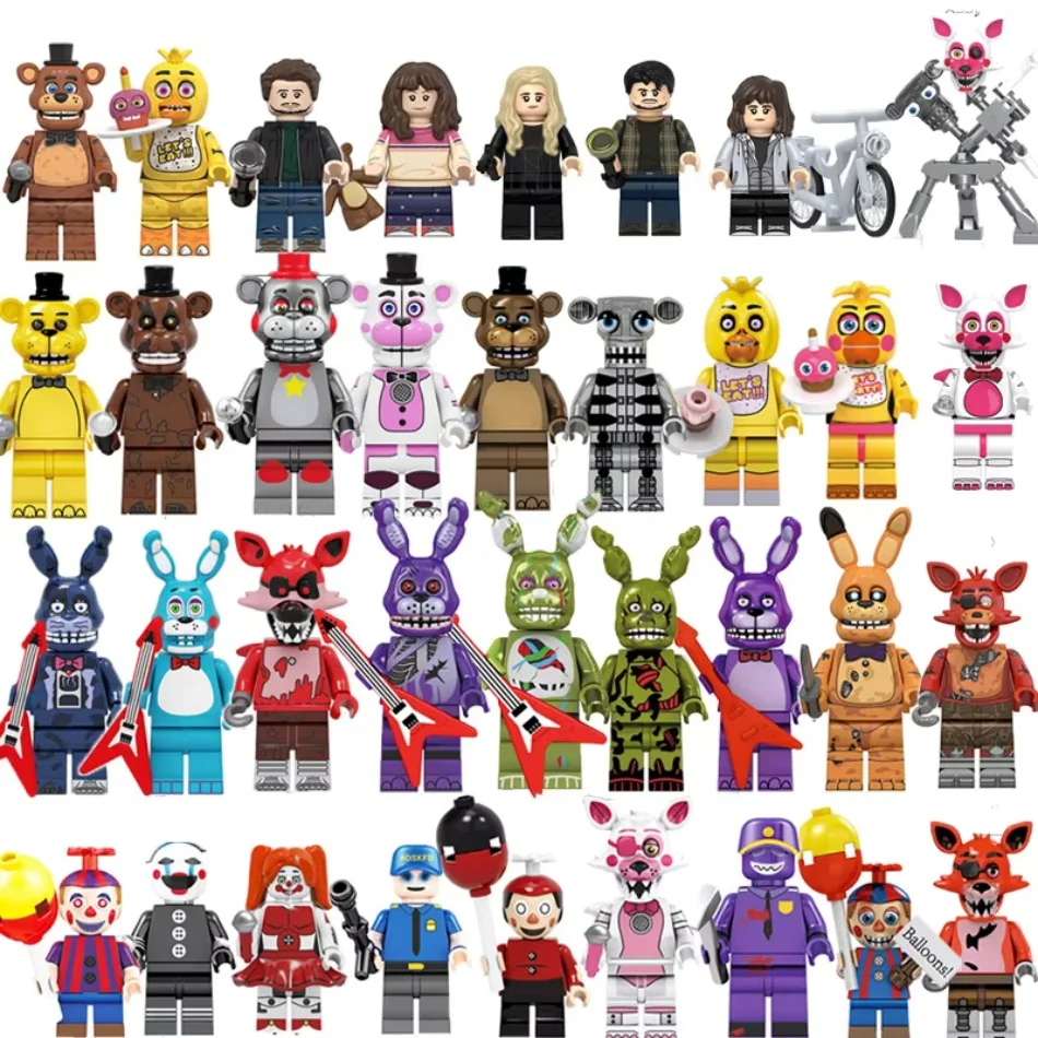 Figurine miniature Freddy Bear Fox Spintraft Chica Five Night At Freddy, pièces de figurine d'action, accessoires d'ornement de bureau