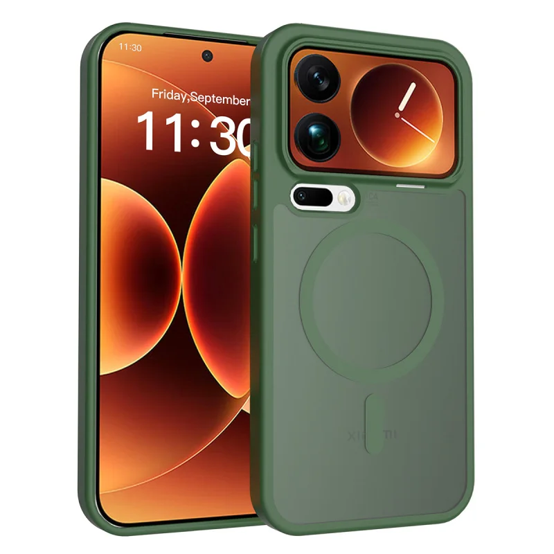 

Magnetic Skin - feel Phone 17 Pro 15T 15TPro Anti - fall High - end Protective Cover