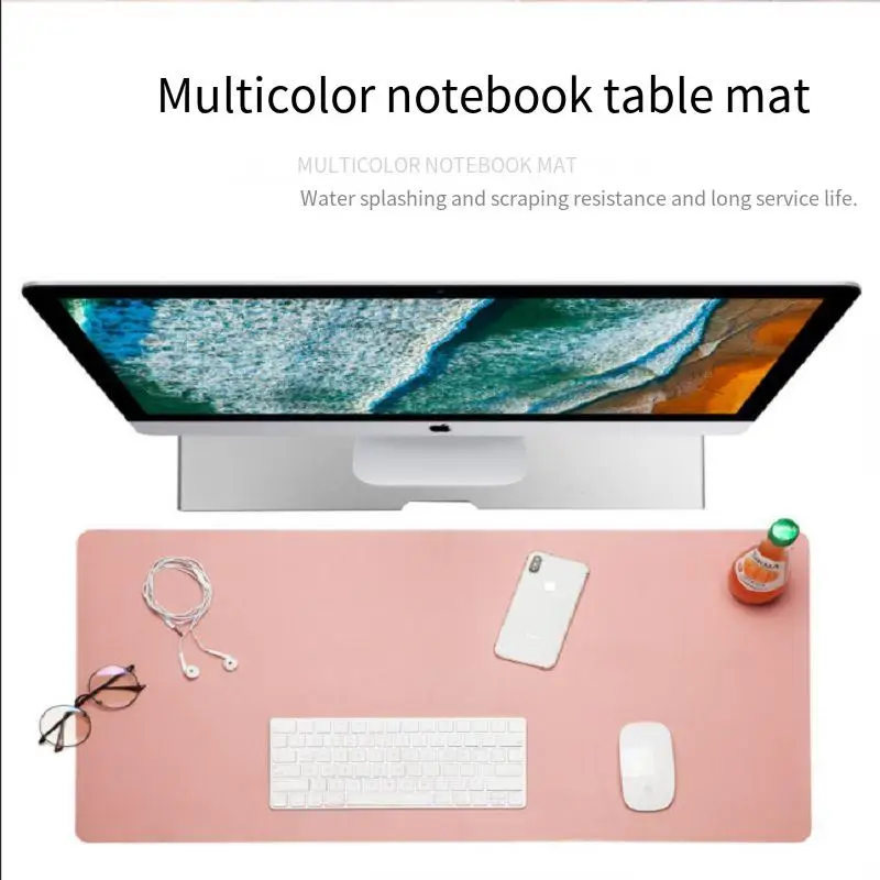 

PU Leather Desk Protector Mat Large Size Office Waterproof Mouse Pad XXL Desktop Gaming MousePad Mouse Mat Computer Accessories