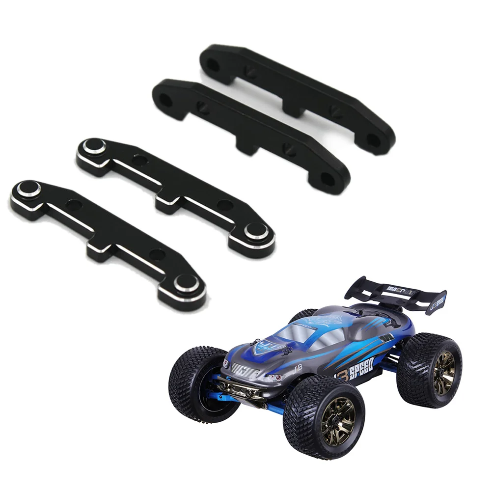 ABUM-4Pcs soporte de brazo de suspensión inferior de Metal EA1005 para JLB Racing CHEETAH 11101 21101 J3 Speed 1/10 RC piezas de mejora de coche
