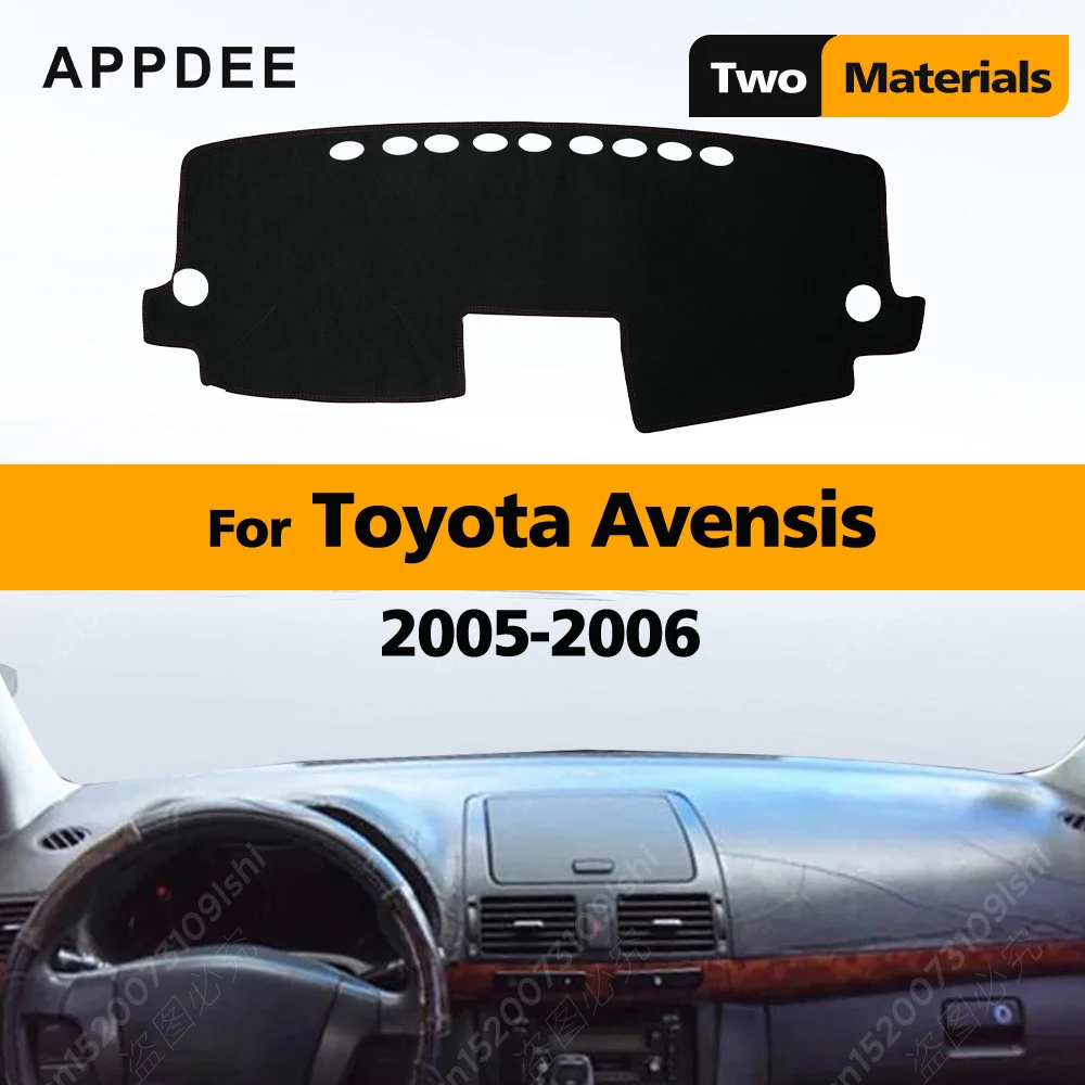 

Чехол на приборную панель автомобиля для Toyota Avensis 2005 2006, коврик для приборной панели, солнцезащитный козырек, анти-УФ-ковры, автомобильные аксессуары