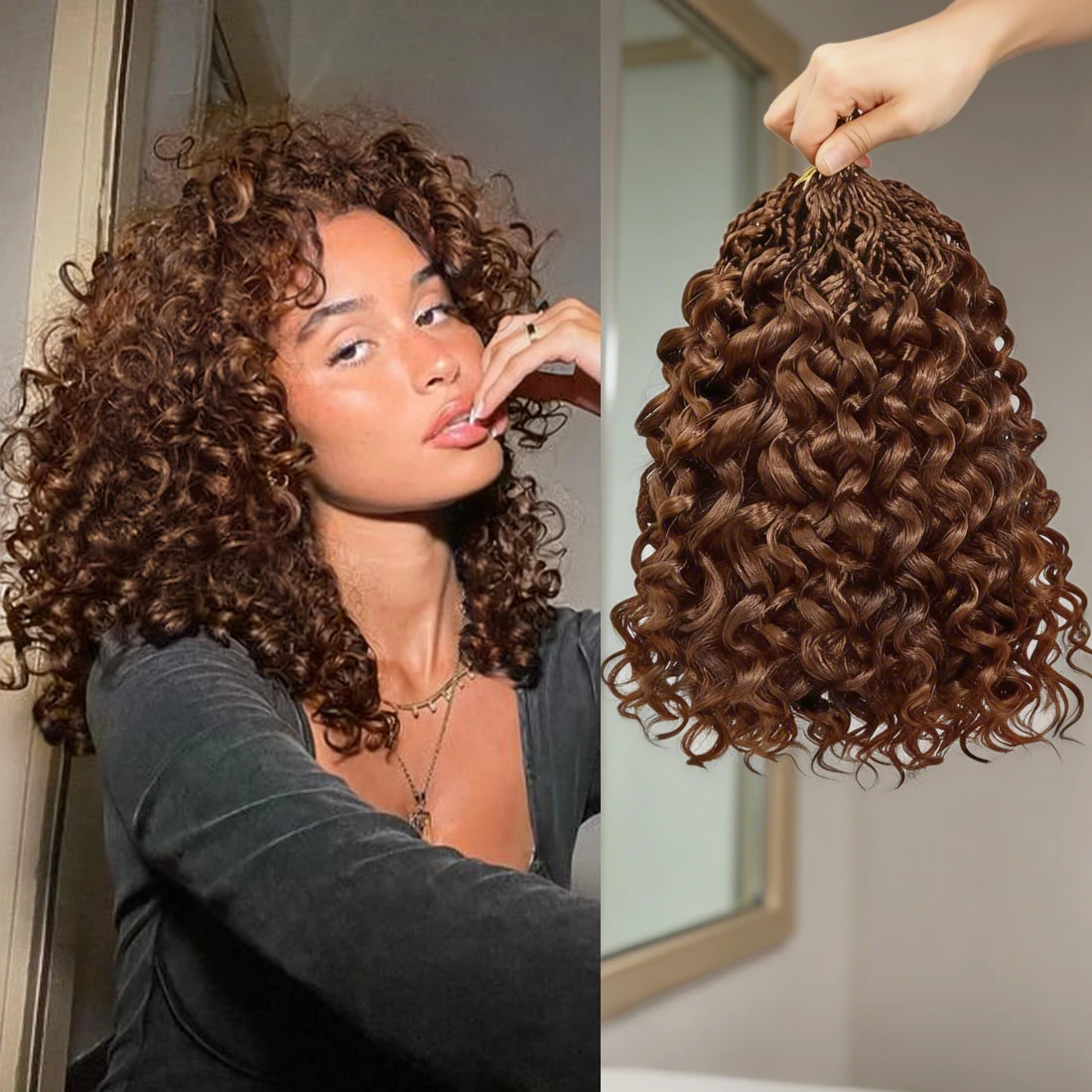 curly-crochet-hair-preseparated-burmese-chocolate-brown-feather-crochet-human-hair-extensions-seamless-invisible-for-braid