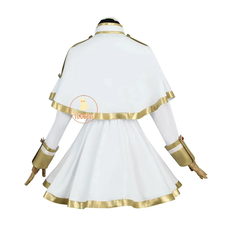 Nuevo 2025 Cosplay disfraz peluca Anime Frieren Beyond Journey's End vestido uniforme orejas pendientes Mage fiesta de Halloween Wom ❤ ❤ dd