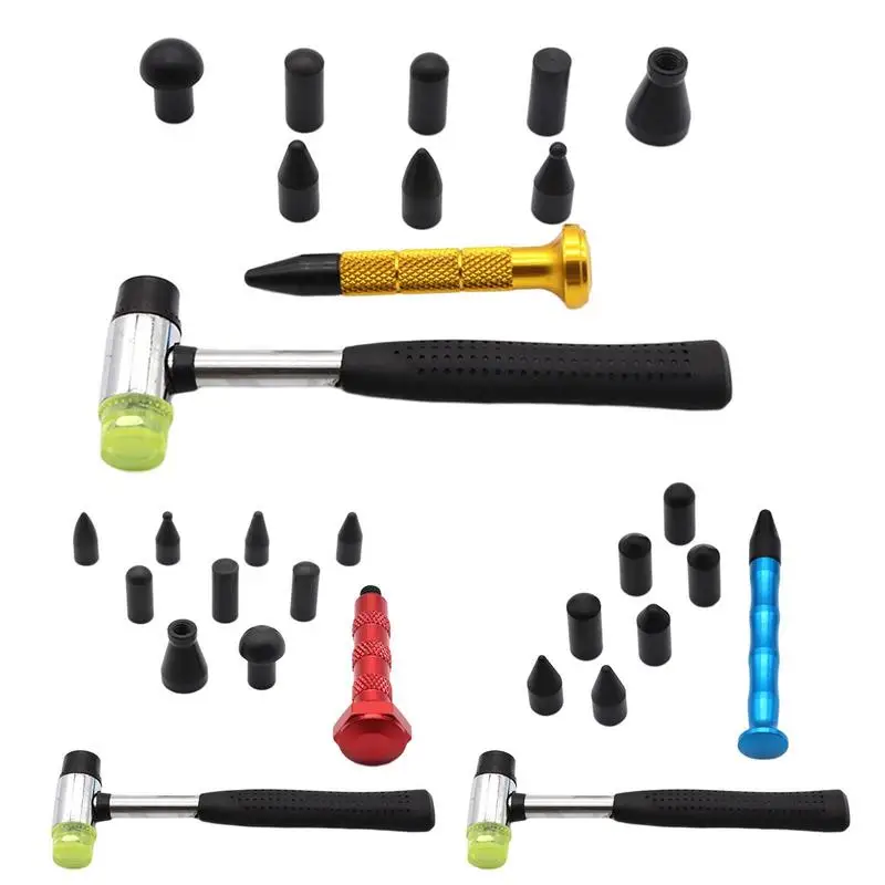 

Dent Repair Kit Auto Body Paintless Dent Puller Extractor Tool Portable Non Slip High Strength Repairing Tools With Interchange