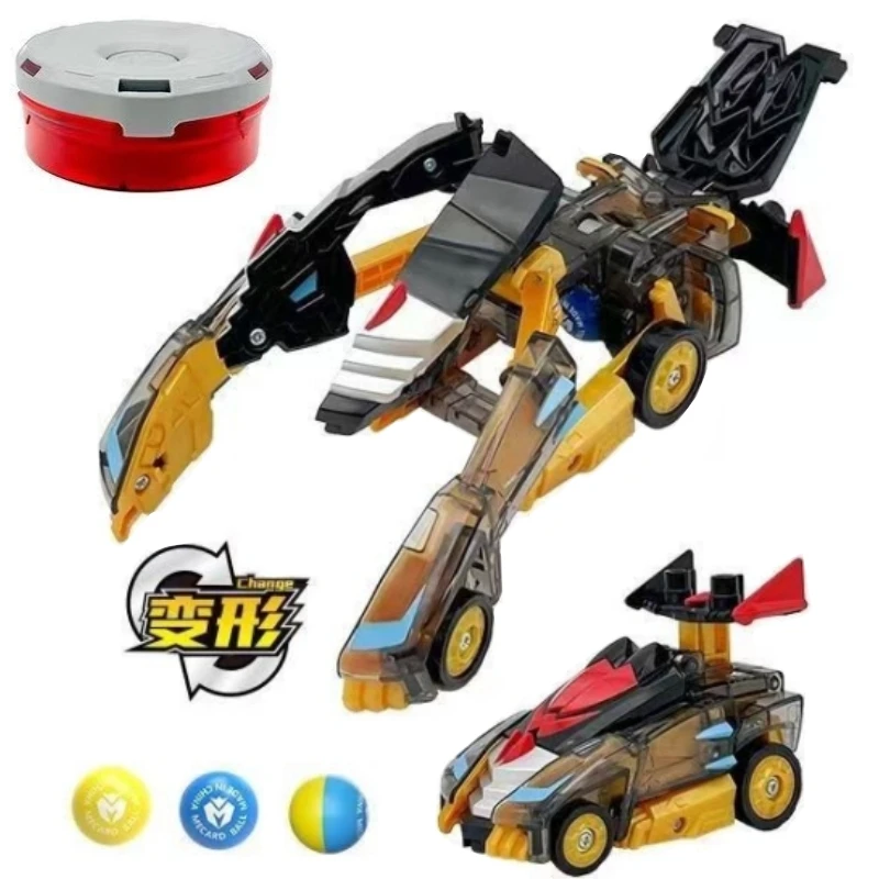 2024 Burst Speed Transform Car Robot Magic MeCard Ball Mech Deformation Mechanical Beast Magic Meta Bead Kids Shoot Battle Toys