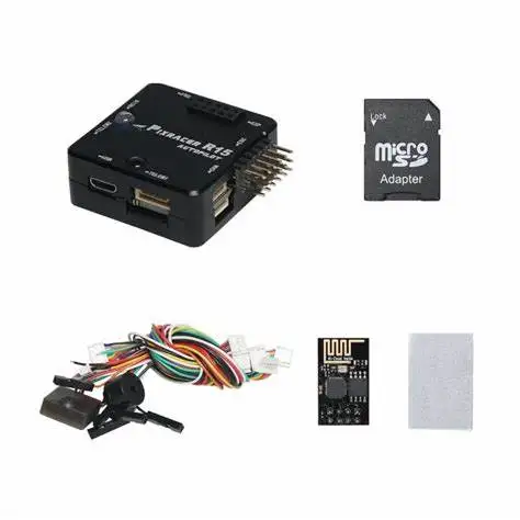 Pixracer R14 R15 Flight Controller con custodia protettiva CNC ESP8266 modulo Wifi Micro SD Card Buzzer RC Quadcopter trasmissione