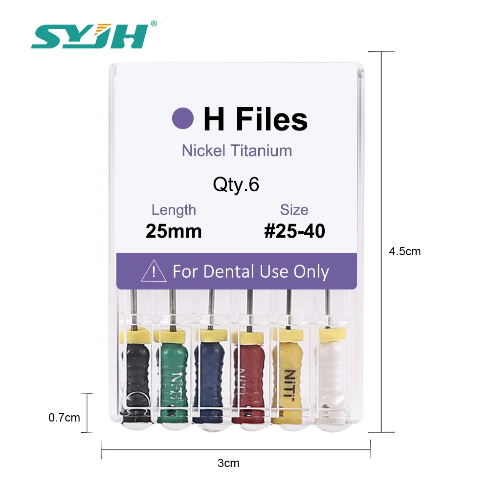 30Pcs 21/25/28/31mm H-Files Nickel Titanium Dental Endo Root Canal File Assorted Manual-Operated Endodontic File Dentistry Tools
