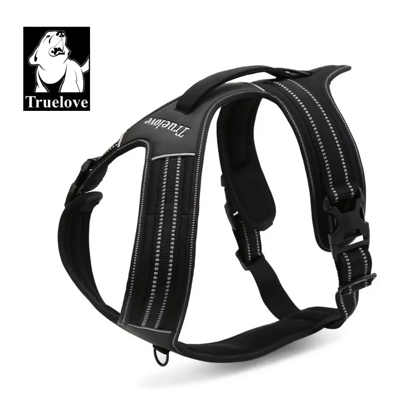 Truelove Nicht-reflektierendes Nylon-Hundegeschirr TLH5551 – Modisches, verstellbares Anti-Zug-Geschirr, ab Werk auf Lager