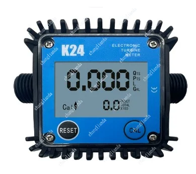 K24 Micro Flow Digital Display Meter Gear Flow Meter Diesel Hydraulic Oil Soybean Oil Water 0.2 - 10 L/min 100 LPM