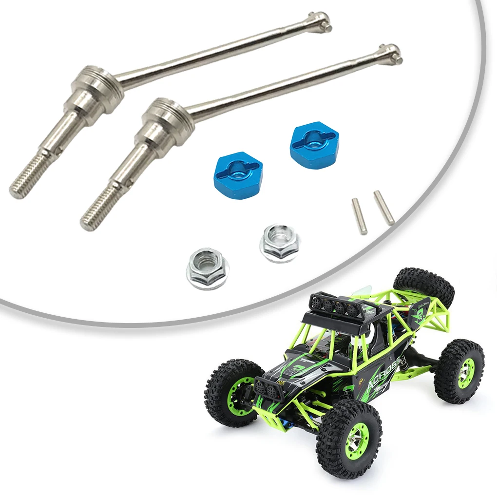 Acoplador do eixo de transmissão dianteiro 1:12 substituição de modificação de peça de carro de controle remoto para Wltoys 12423 12427 12428 vermelho