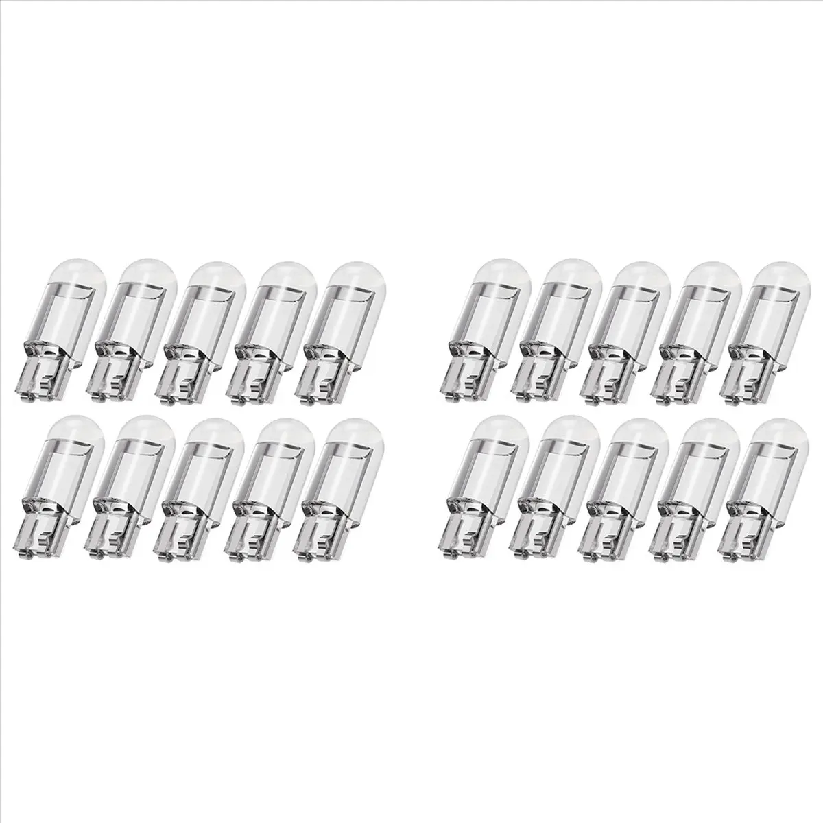*A91P 20PCS Car LED T10 W5W COB Reading Dome Lamp Marker Light Wedge Lights License Plate Bulbs 168 194 192 DC 12V White