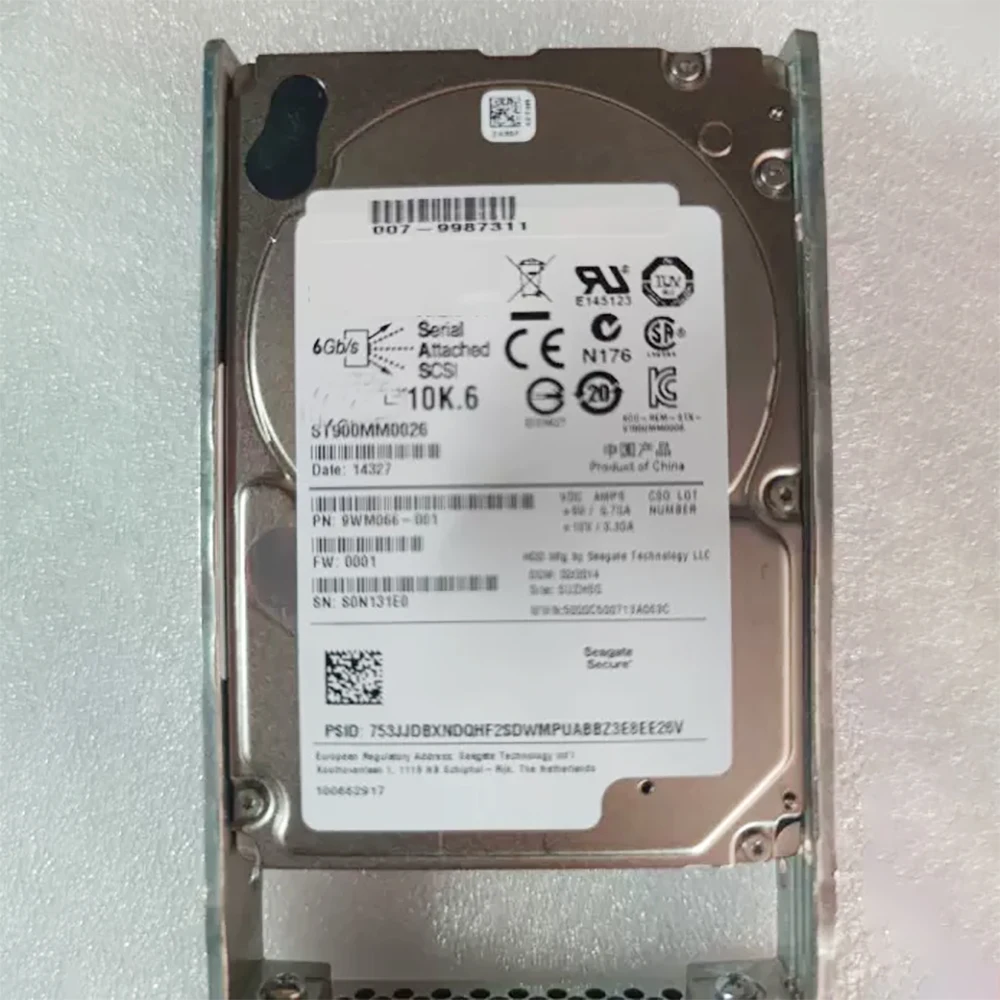 Disco duro para NetApp, HDD 007-9987311, 900G, 10K, 2,5 pulgadas, SAS ST900MM0026, 9WM066