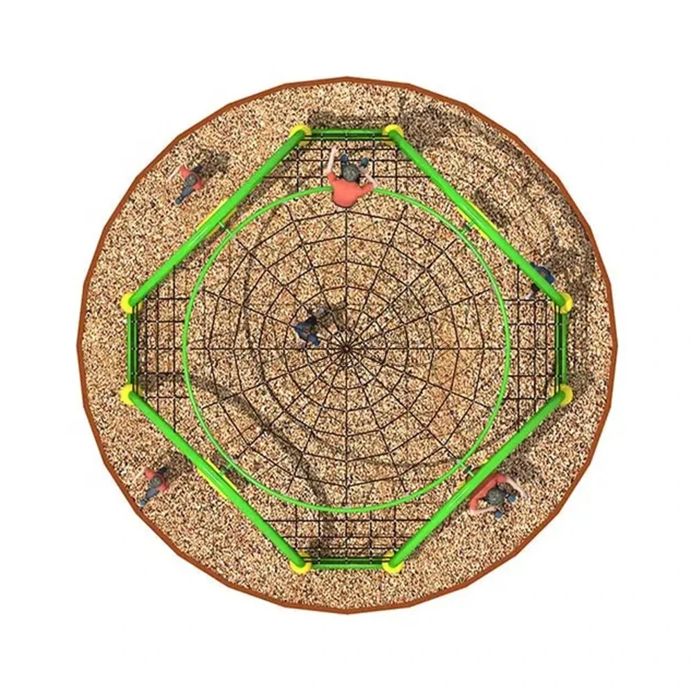 لعبة تسلق الحبل التجارية المسلية، شرائح شبكية للحبل، ملعب داخلي، ألعاب تسلق الجدران للأطفال #4