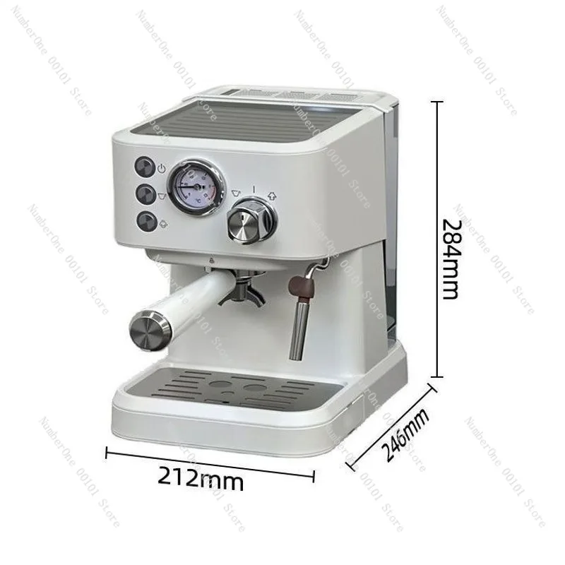 Home Semi-automatic Espresso Coffee Machine, Compact Commercial Extraction Device, One-piece Clearance Model, Multi-functional