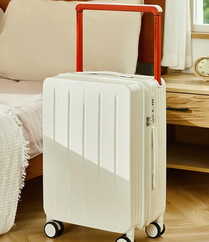 Gran oferta, maleta Trolley para mujer, nueva caja de contraseña de embarque pequeña y ligera de 20 pulgadas, Funda de cuero de viaje para hombre 24