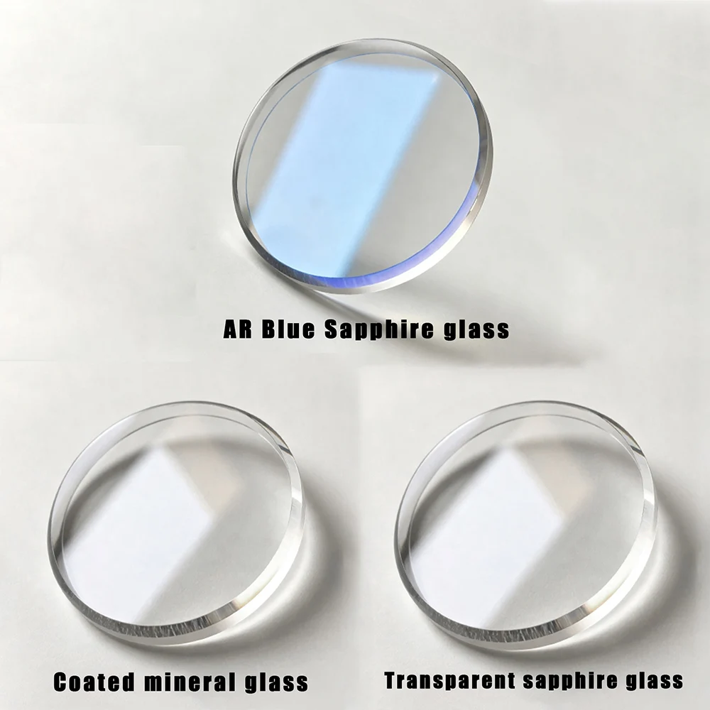 44MM NH35 Watch Case Mod 6105 6309 Turtle Case Fits 7S26 4R NH35 NH36 Automatic Movement Sapphire Crystal Glass Watch Cases