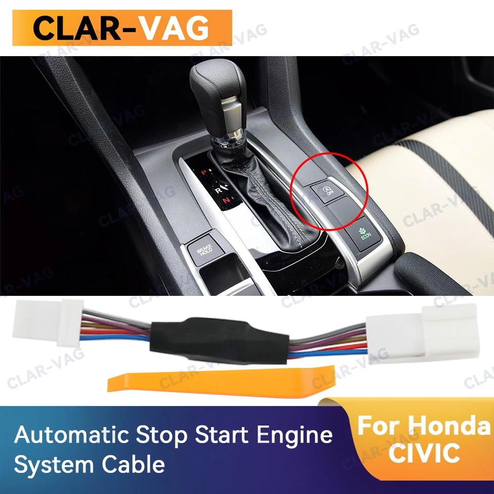 

For HONDA 10th 11th CIVIC Auto Stop Start Engine System Off Drive Park Device Control Sensor Plug Stop Cancel Cable