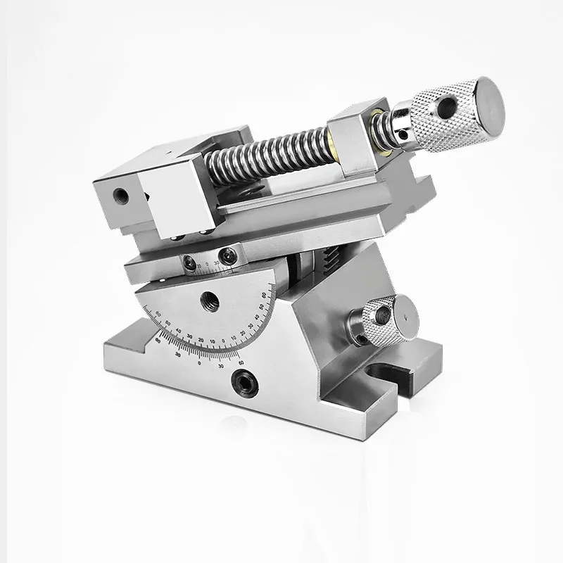 2 นิ้ว Universal เครื่องบด Vise ตาราง Sinusoidal Slope Precision 2-Way พร้อมกันปรับมุมสกรูเครื่องมือ