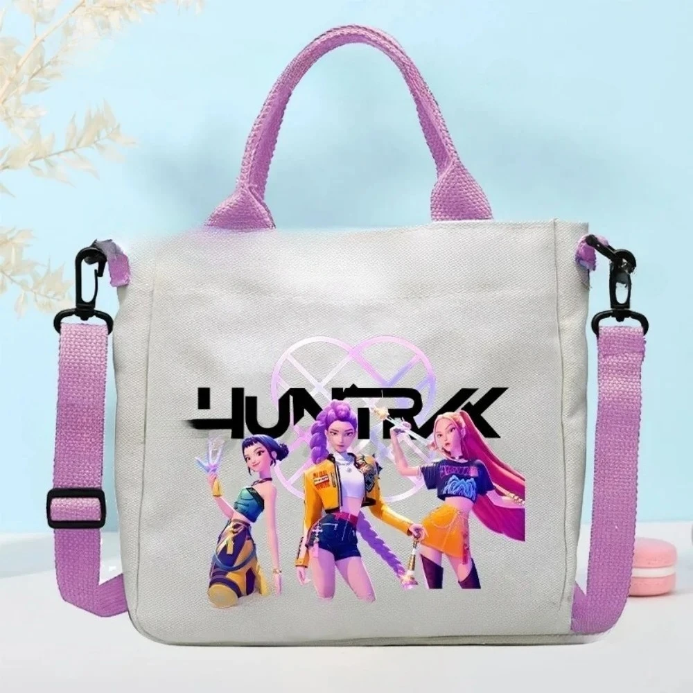 

Women's Anime Movie characters Crossbody Bag Y2K Pink White Square Messenger Bag Korean Ulzzang Student Teenage Shoulder Bag