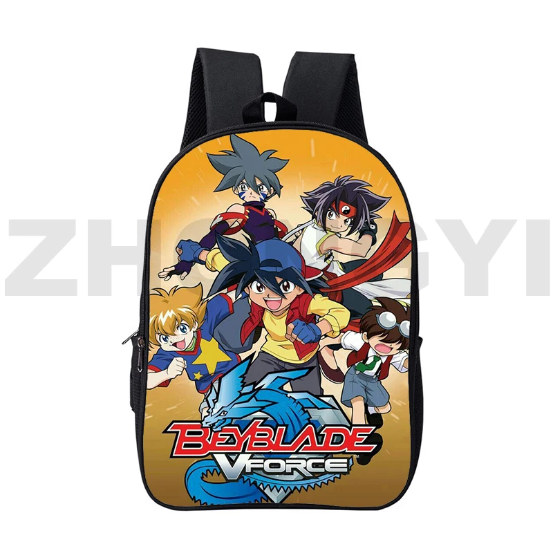 Beyblade Burst Anime School Backpack 16 Inch Large Boy Harajuku Bookbag Fashion Casual Bags for Women 3D Beyblade Burst Knapsack