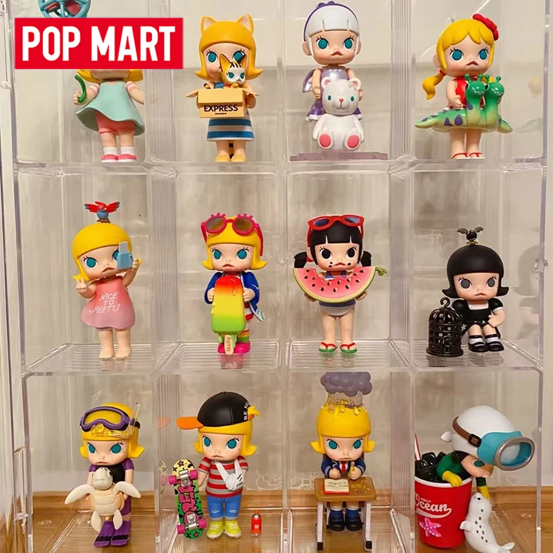 

Pop Mart Molly My Childhood Series Blind Box Surprise Mystery Box Mistery Action Figure Home Desktop Decoration Cute Model Gift