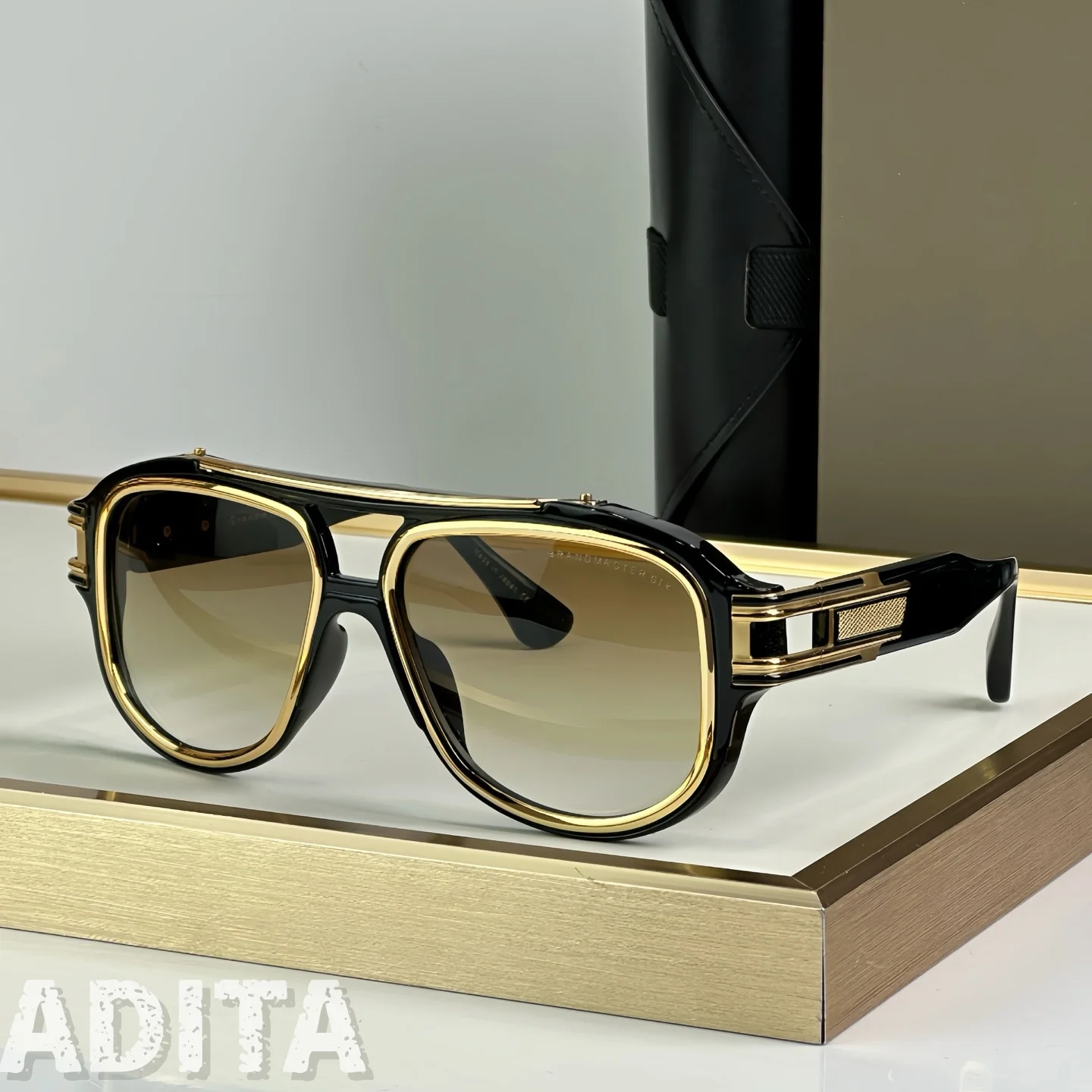 

ADITA GRANDMASTER SIX GM900 Top Quality Sunglasses for Men and Women Luxury Brand Designer Fashion sun glasses UV400 With box