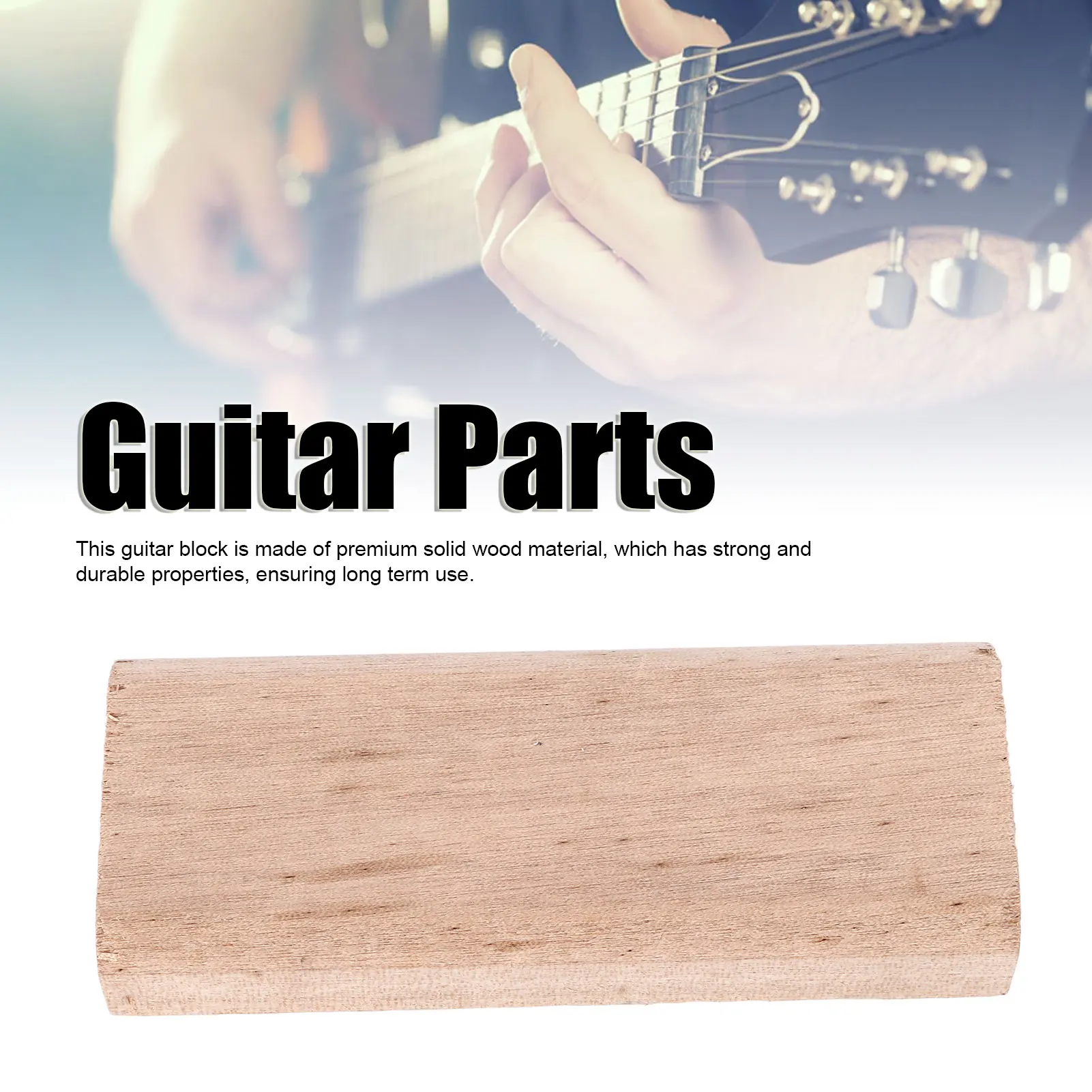 Acoustic Guitar Support Block Uniform Texture Excellent Sound Transmission Guitar Wood Block