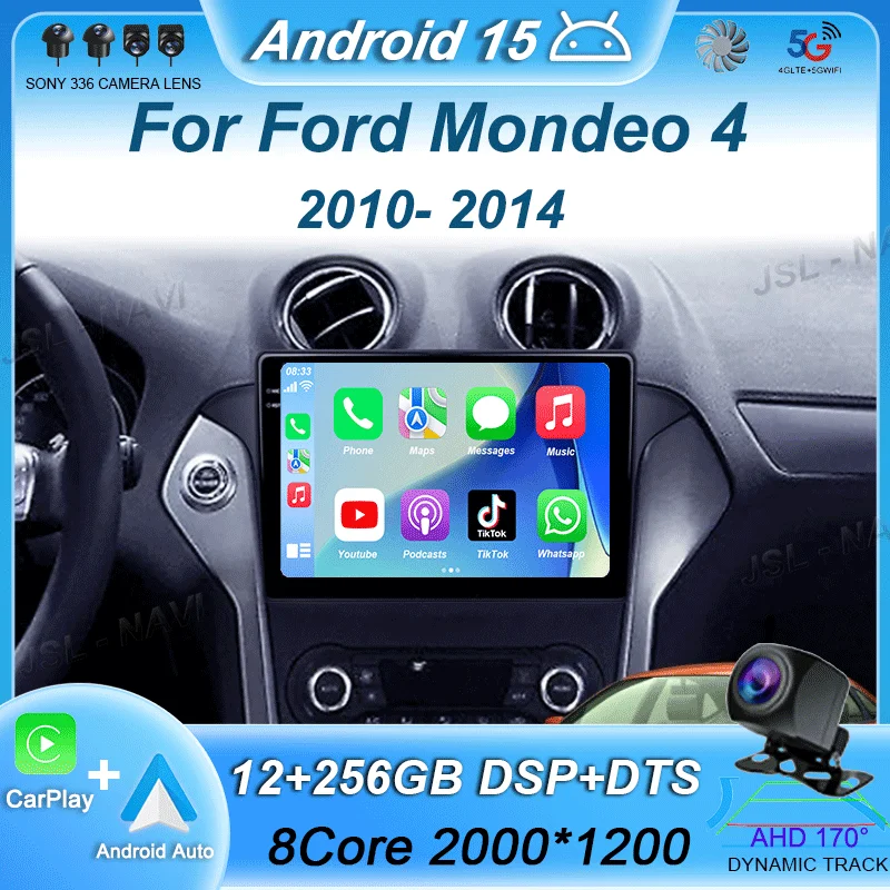 

Android 15 Carplay For Ford Mondeo 4 2010 2011 2012 213 2014Car Radio Multimedia Video Player Navigation Stereo GPS 2din Audio