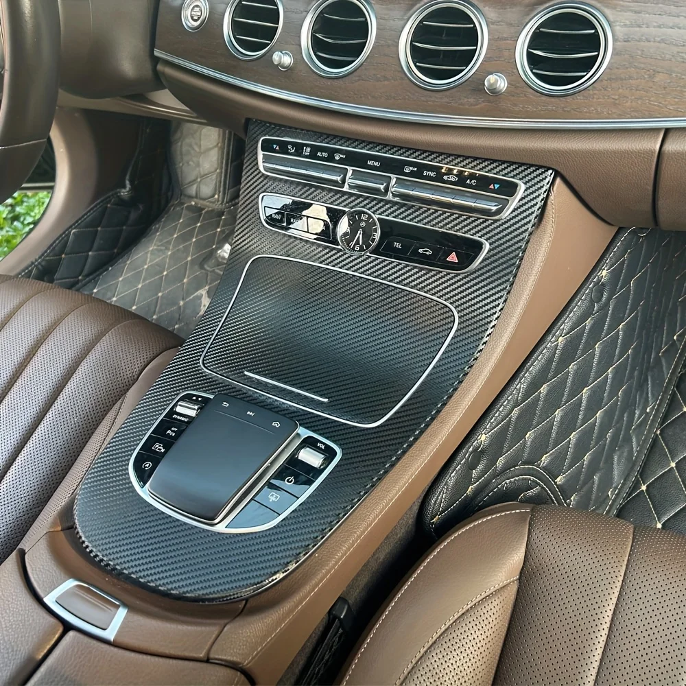 

For Mercedes Benz E-Class W213 2006-2013 Interior Control Panel Door Handle Carbon Fiber Stickers Decals Car styling Accessorie