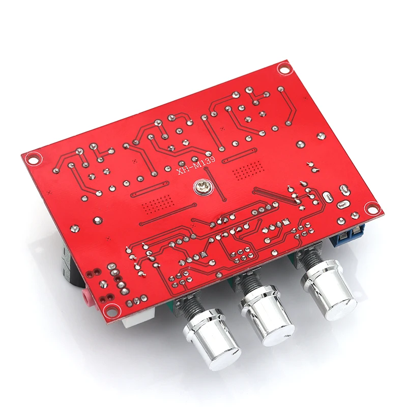 1/3/5PCS XH-M139 2.1 Channel Digital Power Amplifier Board 12V-24V Wide Voltage TPA3116D2 2*50W+100W
