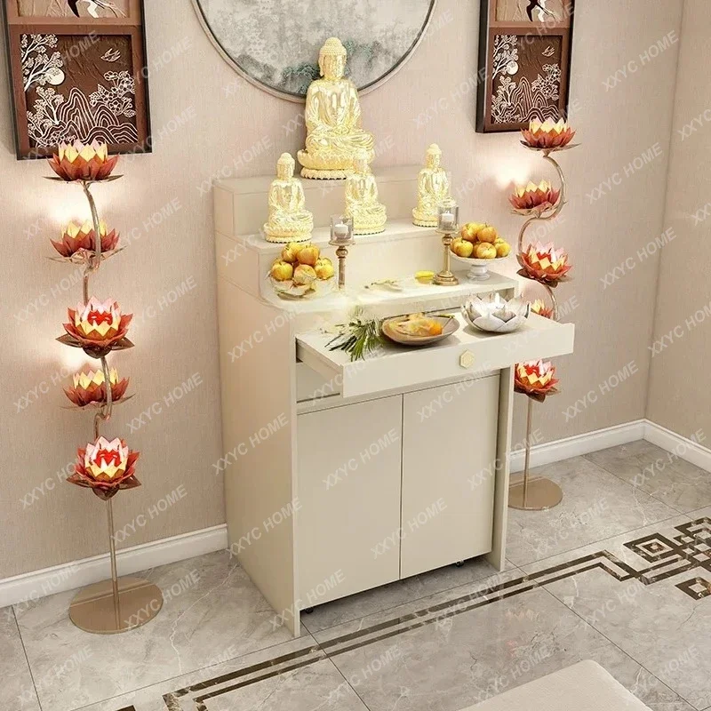 A  A57 Buddhist shrine offering table Modern Tiaoji incense Buddhist hall living room tribute table