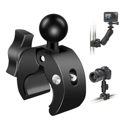 1 inch Ball Head Aluminum Alloy Quick Release Base for Action Camera 1.5-4cm Dia Handlebar Clamp for Gopro Mount Accessories