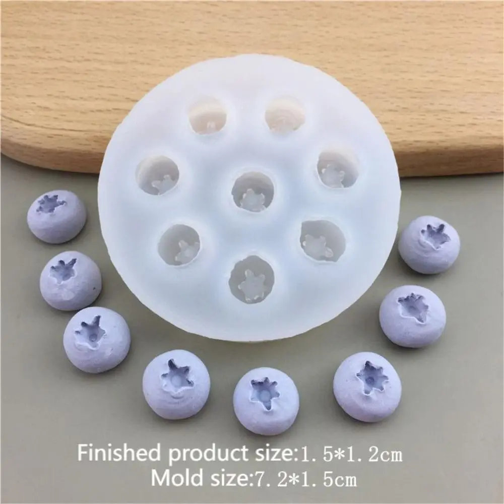 Cute 3D Candle Silicone Mold Simulation Fruit Blueberry Raspberry Shaped Baking Mold DIY Cake Decorating Tool Homemade