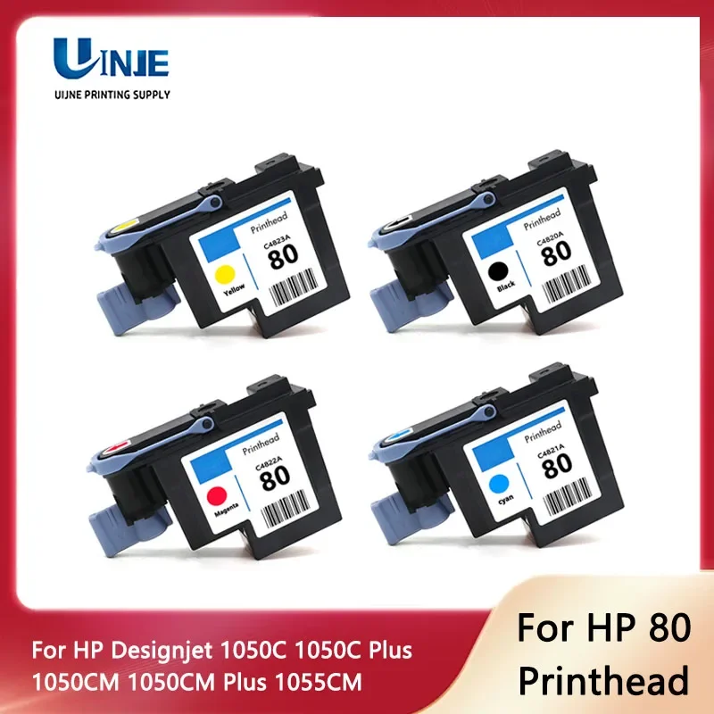 For HP 80 Printhead HP80 Print Head C4820A C4821A C4822A C4823A For HP Designjet 1050 1055 1055CM 1050C Plus Printer hp 80 head