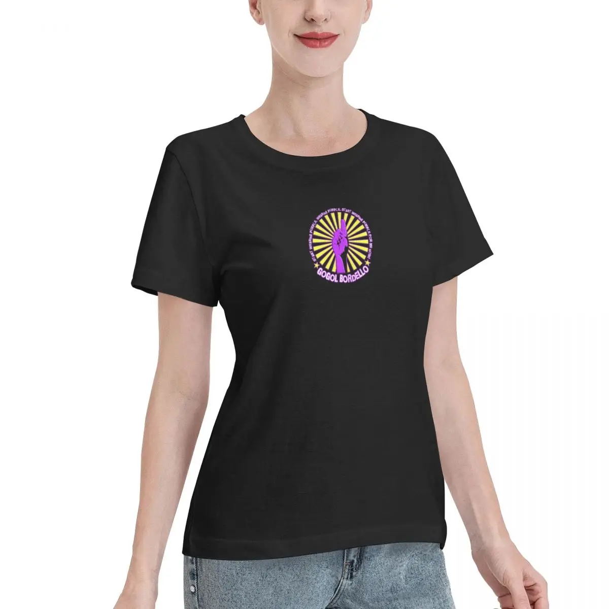 Gogol Bordello - Start Wearing Purple Racerback T-shirt Female Women Girl Cotton Short Sleeve O-Neck Tee-Shirts Tops